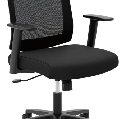 Breathable Mesh Back Office Chair in Black, Height Adjustable, Swivel, Tilt Control, Tilt Lock